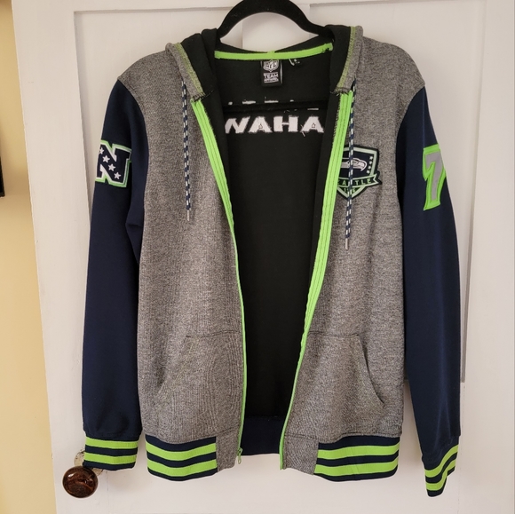 Seahawks Letterman Zip-up Hoodie - Picture 3 of 12
